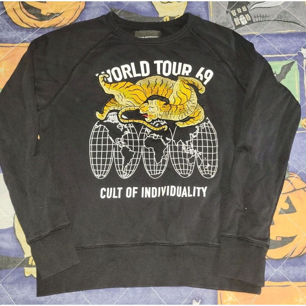 Cult Of Individuality Sweater World Tour 69 Men's Medium NYC Streetwear‎